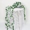 Artificial Flower Garland, Fake White Roses Vines Silk Flowers Faux Plastic Outdoor Hanging Floral Ivy Garland Decoration